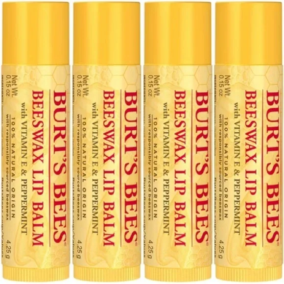 Burt's Bees Beeswax Lip Balm 4 Pack - Picture 2 of 9
